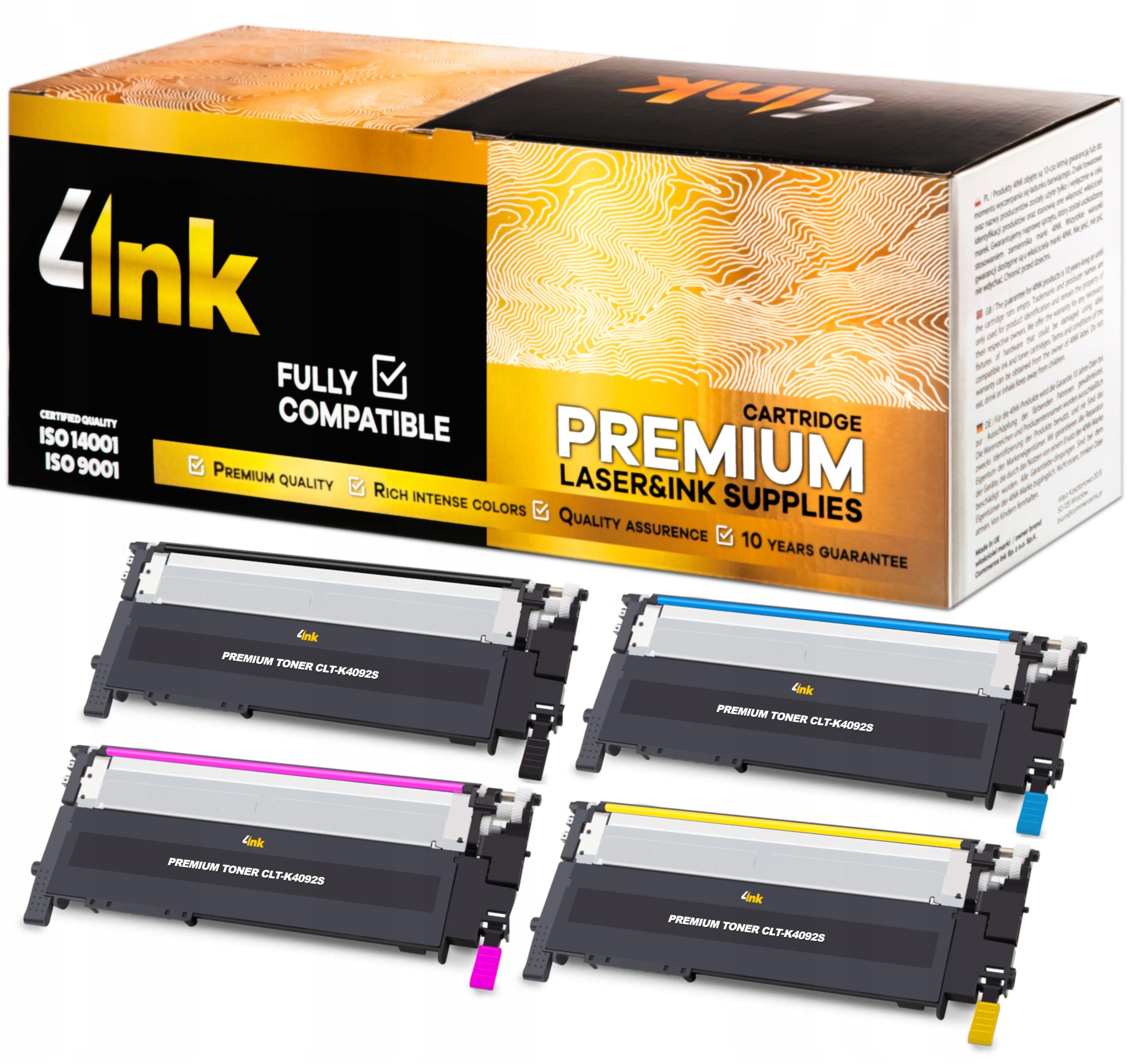 4x Toner Do Samsung CLP-310N CLP-315N CLP-315W