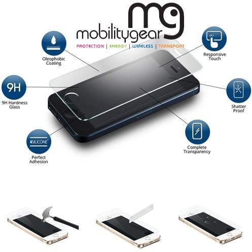 HTC Mobility Gear Mobility Gear mg-glass-htcd526 folia ochronna na wyświetlacz odporna na uderzenia ultracienka do Desire przezroczysta MG-GLASS-HTCD526