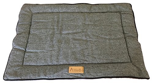 Ellie-Bo Ellie-BO Wendbares poduszka do klatki dla psa/psy Hut, tweed materiału i sztucznego futra, l