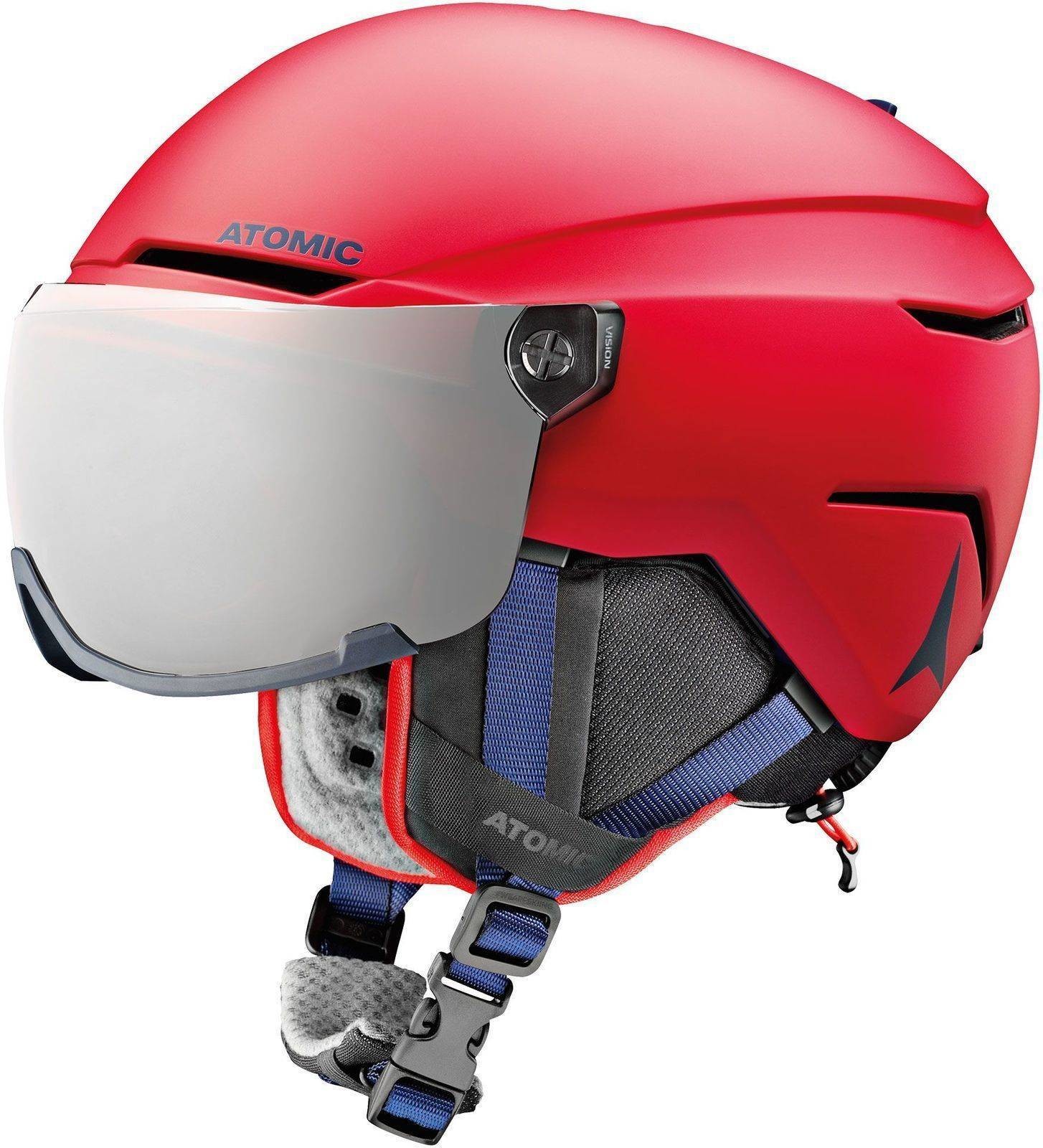 Atomic Savor Visor Junior Kask Narciarski Red S