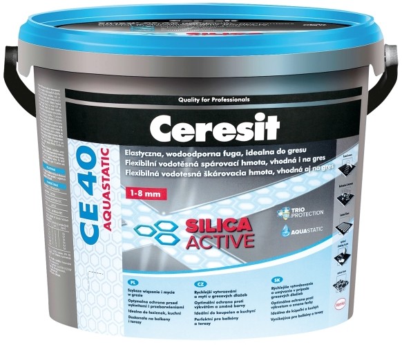 Ceresit Elastyczna CE 40 Aquastatic Cement Grey 12 5 kg Ceresit 282202