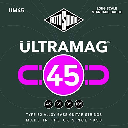 Rotosound UM45 - Ultramag 4-strunowe struny do gitary basowej - 45-105 UM45