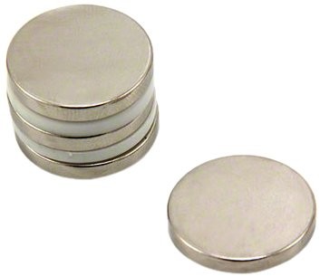 first4magnets Magnes Expert 20 mm średnicy x 3 mm grubości N42 magnes neodymowy - 4,6 kg ciągnięcie (4 sztuki) F406-4