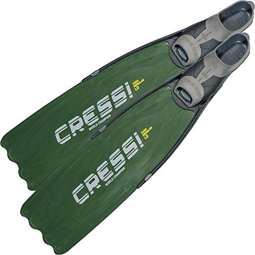 Cressi gara High Performance, Apnoe/nurkowania, dorosłych Premium płetwy, możliwość wymiany przez użytkownika pióro płetwy Made in Italy, zielony, 46/47 BH109846
