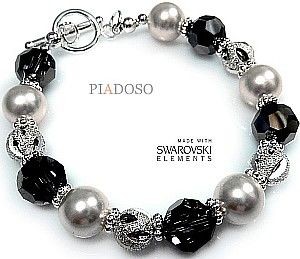 Swarovski Arande NOWE Piękna Bransoletka CREME NIGHT 1882468167