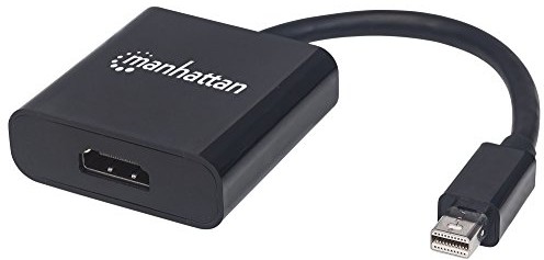 Manhattan 152570 Aktywny Mini-DisplayPort-wtyczka do gniazda HDMI-Czarny 152570