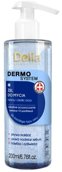 Delia Dermo System Żel Odświeżający Do Mycia Twarzy 200ml