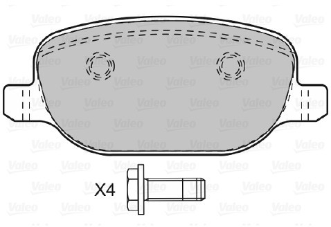 VALEO klocki hamulcowe 601029 601029
