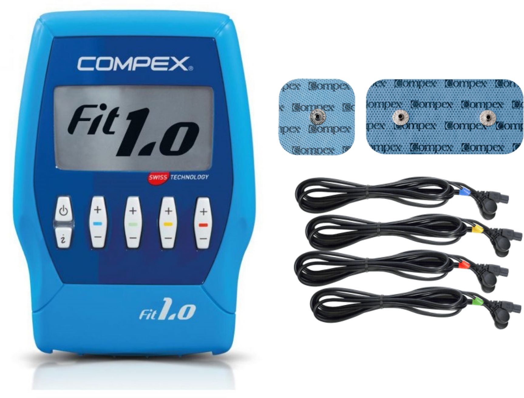 Podstawowy elektrostymulator mięśni seria Fitness + łagodzenie bólu TENS - 10 programów - Compex FIT 1.0