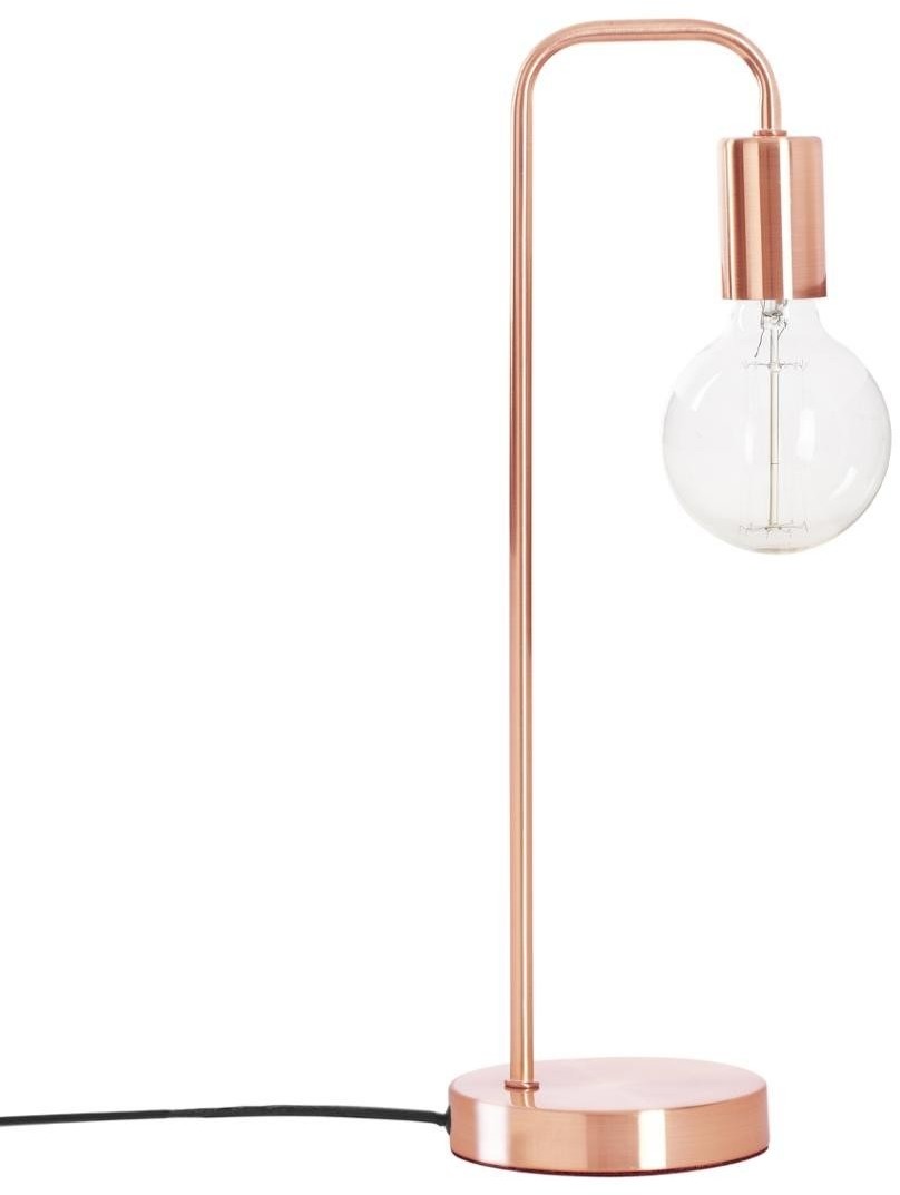 Atmosphera Lampa stołowa KELI metalowa kolor miedziany 46 cm