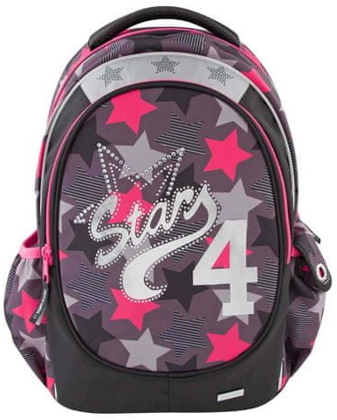Top Model Plecak szkolny Gwiazdka 4 szaro różowa