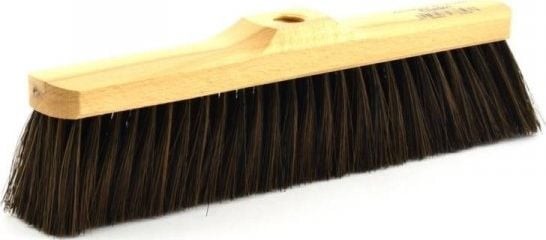 Crawtico ZAMIATACZ SZCZOTKA 35CM DREWNIANA WŁOS NATURALNY 5902891454045