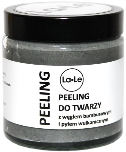 La-Le Peeling do twarzy z węglem bambusowym i pyłem wulkanicznym