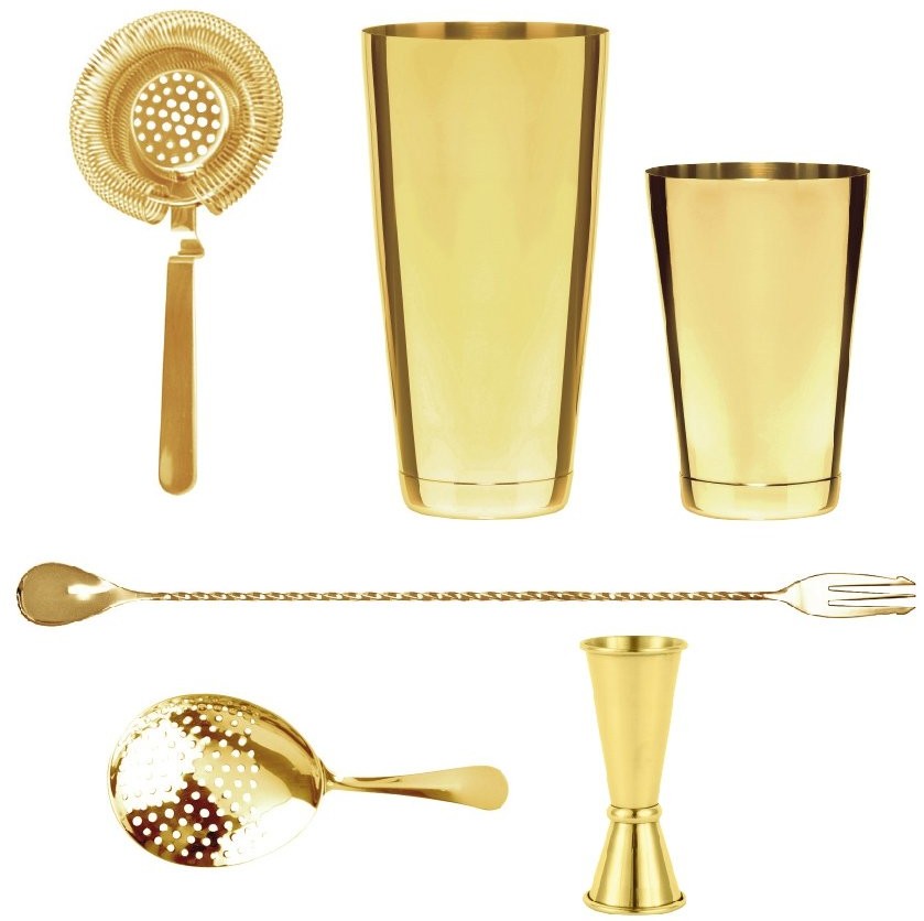 BAREQ Set barmański złoty BPR-103