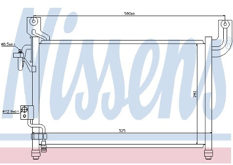 NISSENS Chłodnica klimatyzacji - skraplacz 94729
