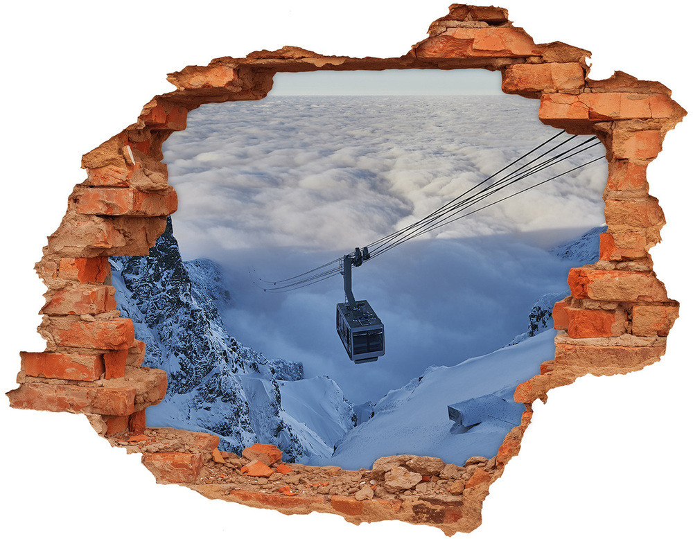 Wallmuralia.pl Dziura 3d w ścianie naklejka Kasprowy Wierch