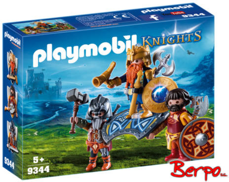 Playmobil Rycerze - Dwarf King with Guards 9344