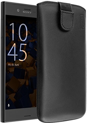 mumbi prawdziwe torba na Sony Xperia XZ torba skórzana etui ze skóry (klapka z funkcją wyciągania pomoc do wyciągania) 15128-Sony Xperia XZ XZs