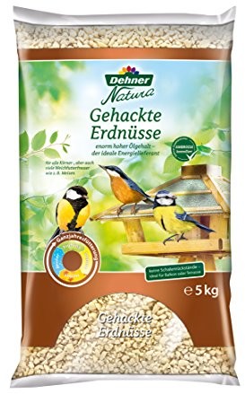 Dehner Natura karma dla dzikiego ptactwa, garbowane ziarna orzechów ziemnych, 5 kg