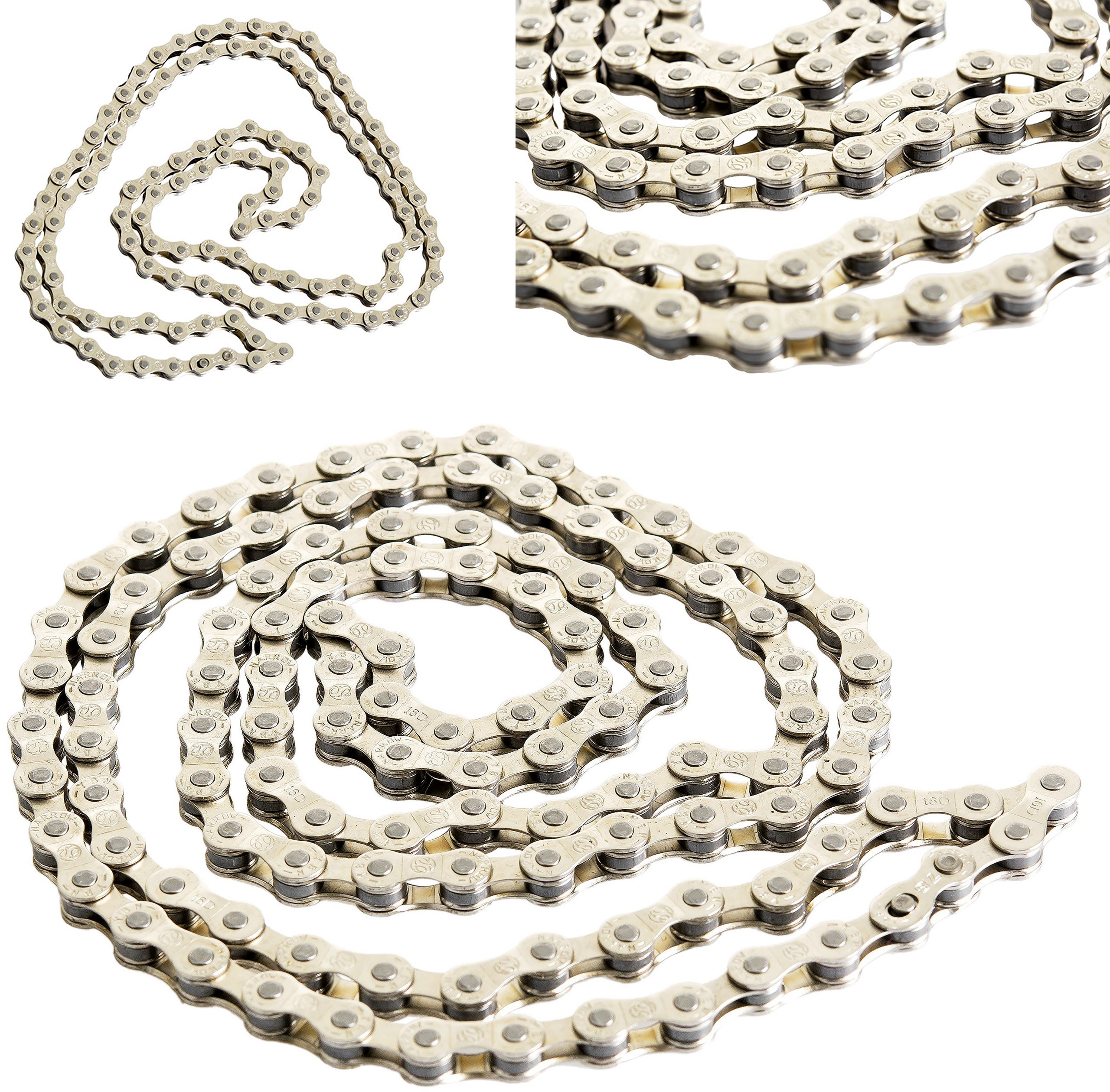 Inna marka Łańcuch 116 ogn. MTB 1 1/2 X 3/32  S8S2 srebrny