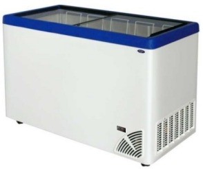 Byfal Witryna chłodnicza skrzyniowa z szybą płaską i elektronicznym sterownikiem 318 l | ARO-400/3-A ARO-400/3-A