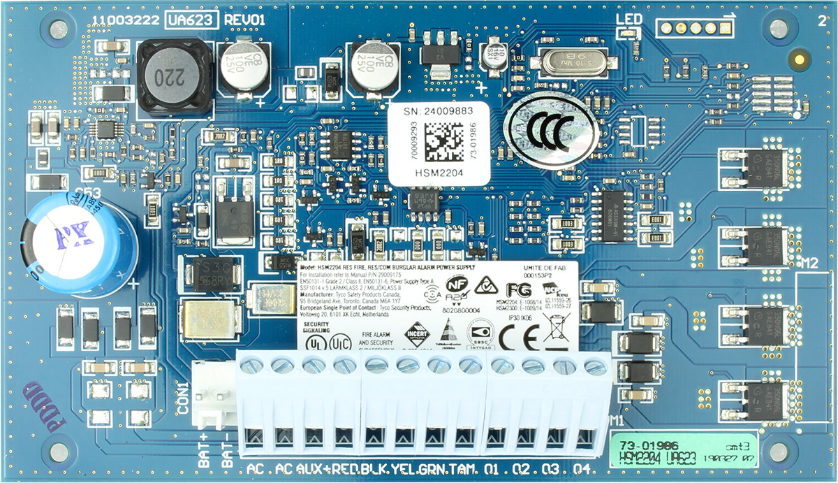 DSC MODUŁ ZASILANIA 1A ORAZ 4 WYJ. PMG HSM2204