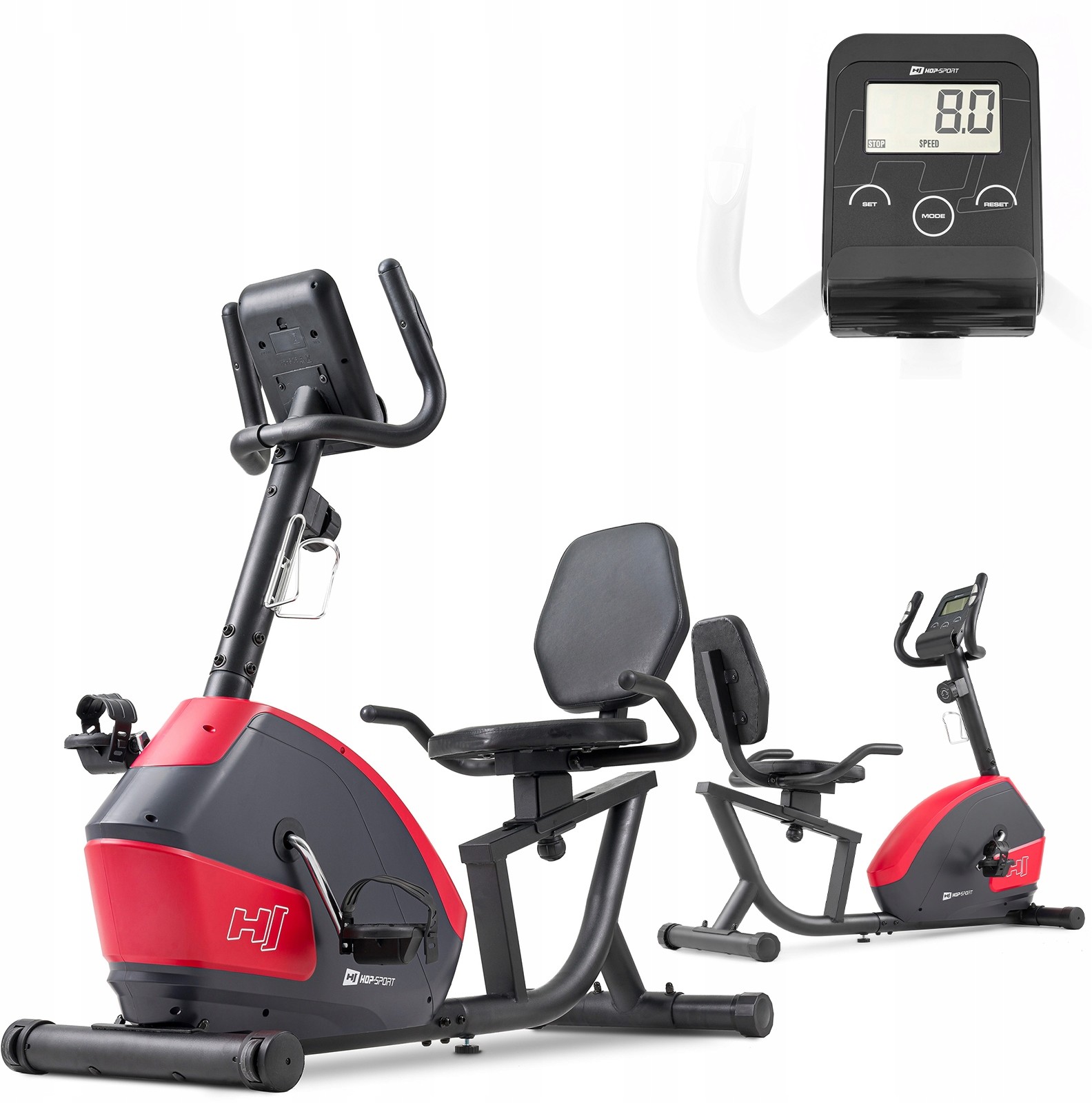 Rower magnetyczny poziomy z pomiarem pulsu