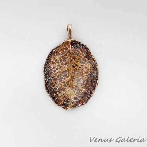 Zawieszka srebrna - Liść L6 538