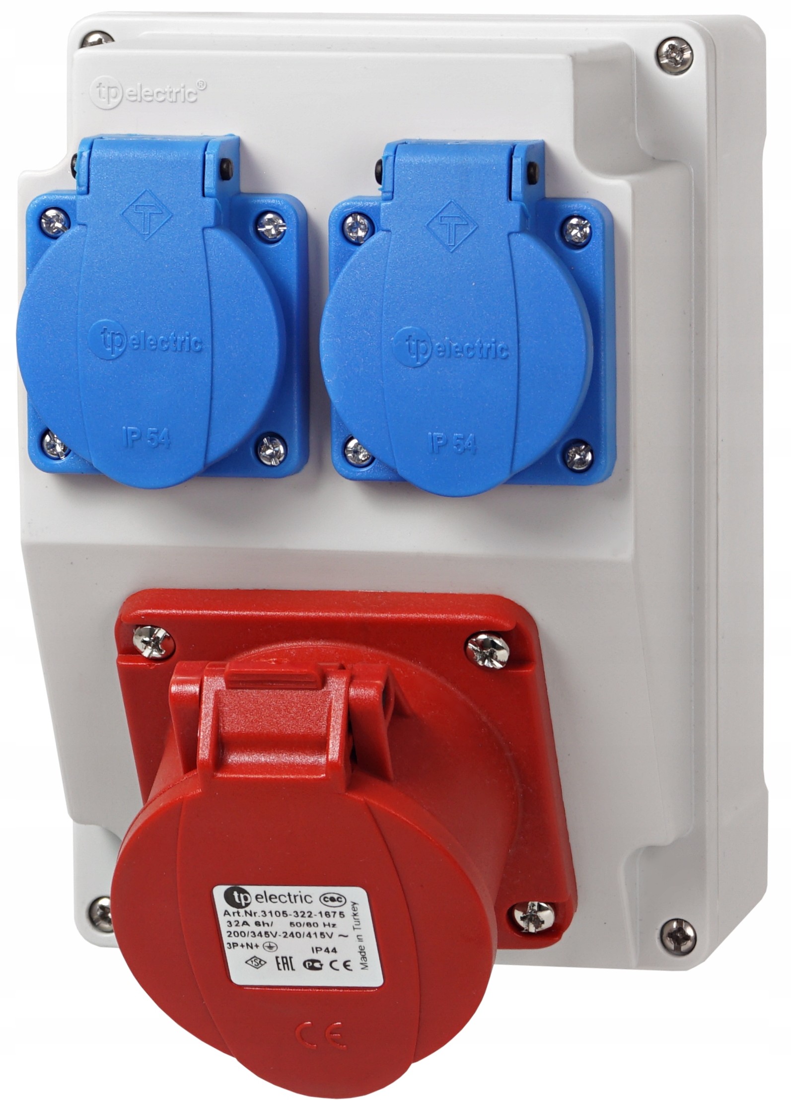 Rozdzielnica Budowlana Gniazdo Stałe 32A 5P 2X230V