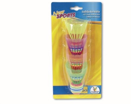The Toy Company New Sports miękkie piłeczki sprężynowe, kolorowe, 4 sztuki