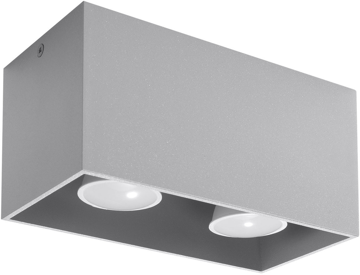 Sollux Lighting Plafon QUAD MAXI szary