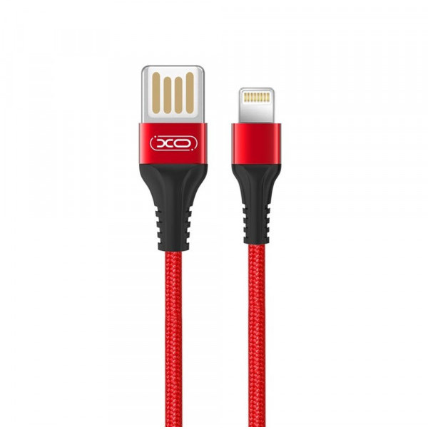 XO Kabel NB118 (USB - Lightning) czerwony 2,1A 1m