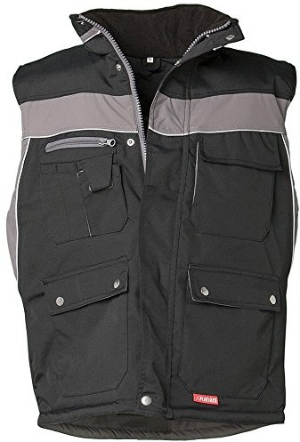 Planam plaline odzież robocza zimowy kamizelka Czerwony/łupek, wielokolorowa 2580064