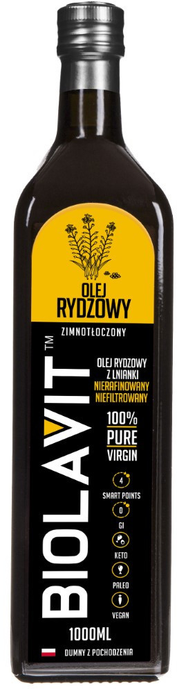 Biolavit Biolavit Olej rydzowy z lnianki zimnotłoczony - 1000 ml