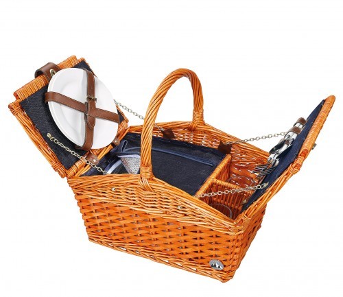 Cilio Salerno - kosz piknikowy, dla 2 os., 38×26×37 cm CI-156812