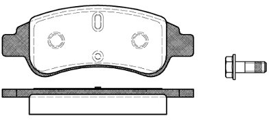 RoadHouse Zestaw klocków hamulcowych, hamulce tarczowe 2840.30