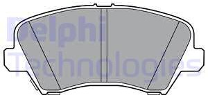 DELPHI Zestaw klocków hamulcowych, hamulce tarczowe LP3361 LP3361