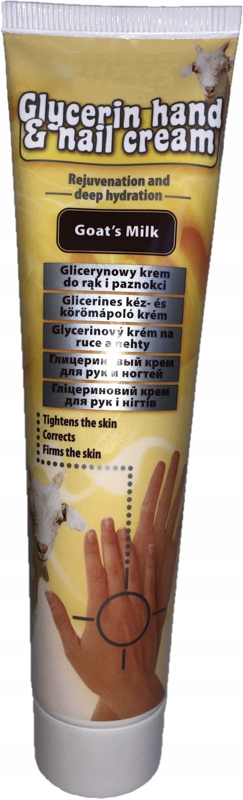 Glicerynowy krem do rąk i paznokci z kozim mlekiem