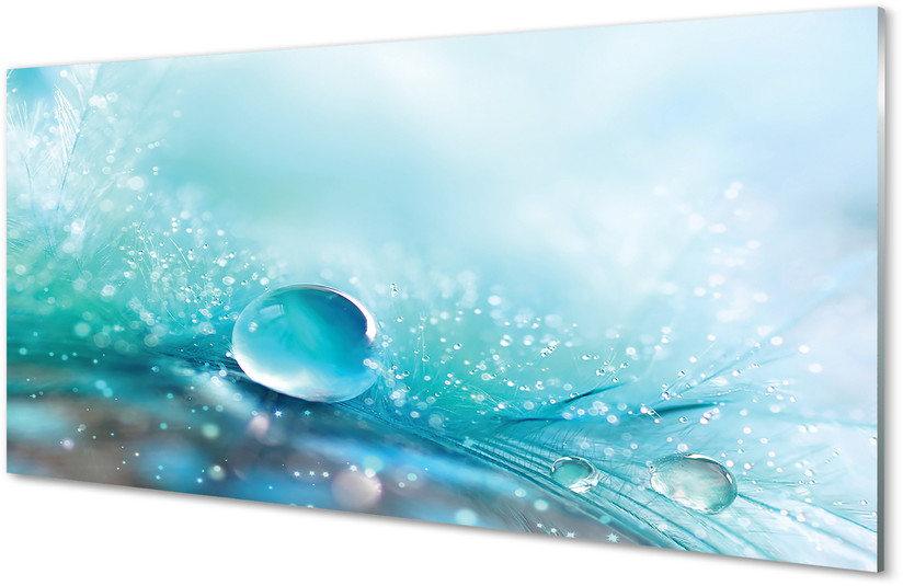 Tulup.pl Szklany Panel Krople makro abstrakcja 120x60cm