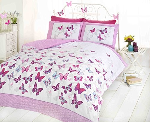 art Rodzaj flutter Butterfly, różowy, rozmiar king size 1238485