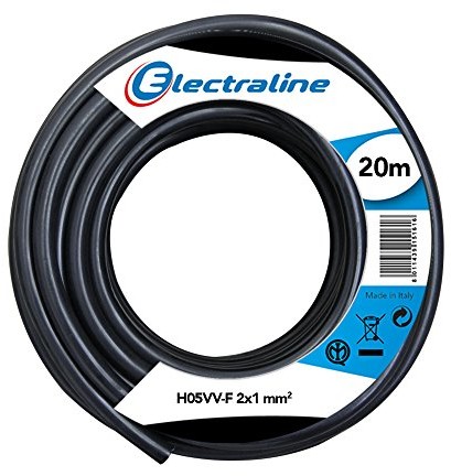 Conotech H05VV-F 2 X 1 mm. 20 MT czarny