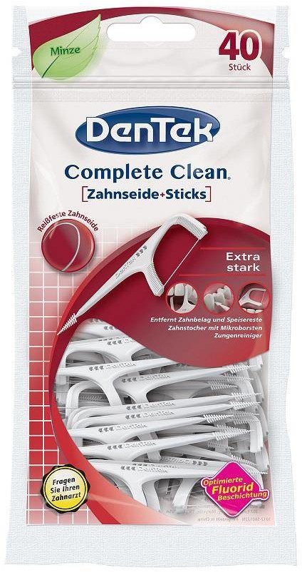 DenTek Complete Clean wykałaczki do zębów z nitką uniwersalne 40szt 96642-uniw