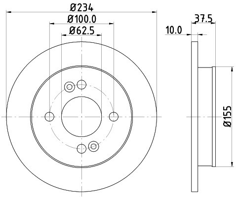 HELLA PAGID Tarcza hamulcowa PAGID 8DD355112-801