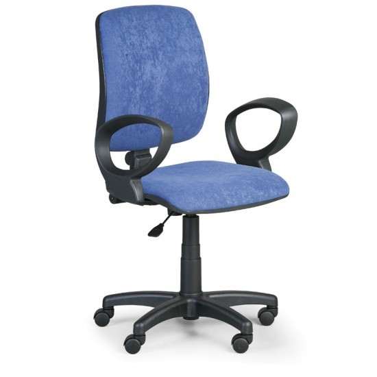 EUROSEAT Krzesło biurowe TORINO II z podłokietnikami - niebieske 300288