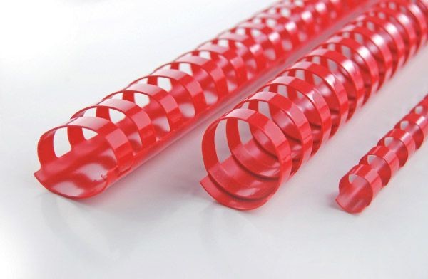 GBC GRZBIETY COMBS 21R 14MM A4 CZERWONE OPAKOWANIE 100 SZT 4028218
