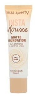 Miss Sporty Insta Mousse Matte Foundation matujący podkład do twarzy 002 Sand 30ml 52213-uniw