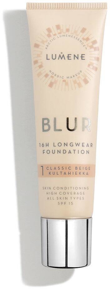 Lumene Blur 16h Longwear Foundation SPF15 wygładzający podkład do twarzy 1 Classic Beige 30ml 95204-uniw