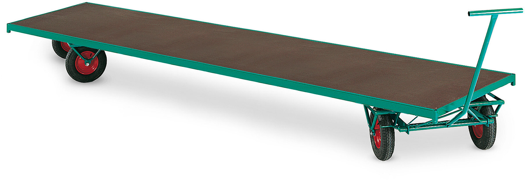 AJ Wózek transportowy z 4 kołami skrętnymi Wymiar platformy: 3000x1000mm 30496