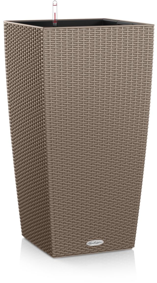 Lechuza Donica CUBICO Cottage 40/40/75 piaskowy brąz Donica CUBICO Cottage 40/40/75 piaskowy brąz