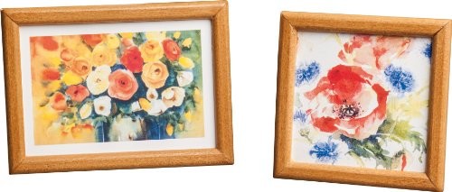 Rülke Holzspielzeug Rülke Holzspielzeug 21534 Domek dla lalek kolor drewna motyw kwiatowy Rulke21534